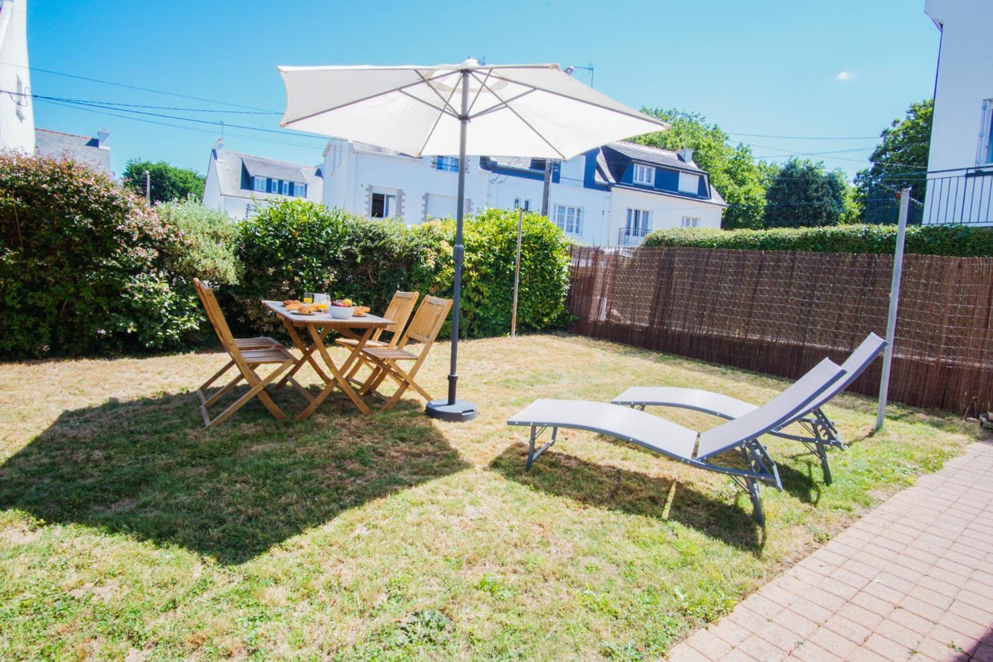 -Le Sentier- Elegant T3 Avec Jardin Proche Mer Concarneau Extérieur photo