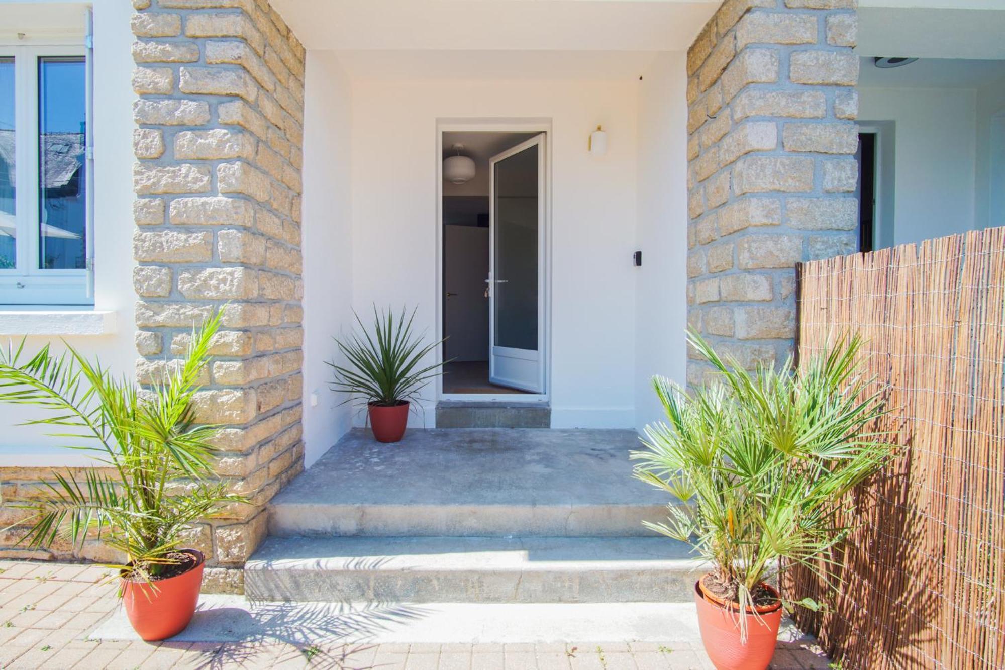 -Le Sentier- Elegant T3 Avec Jardin Proche Mer Concarneau Extérieur photo